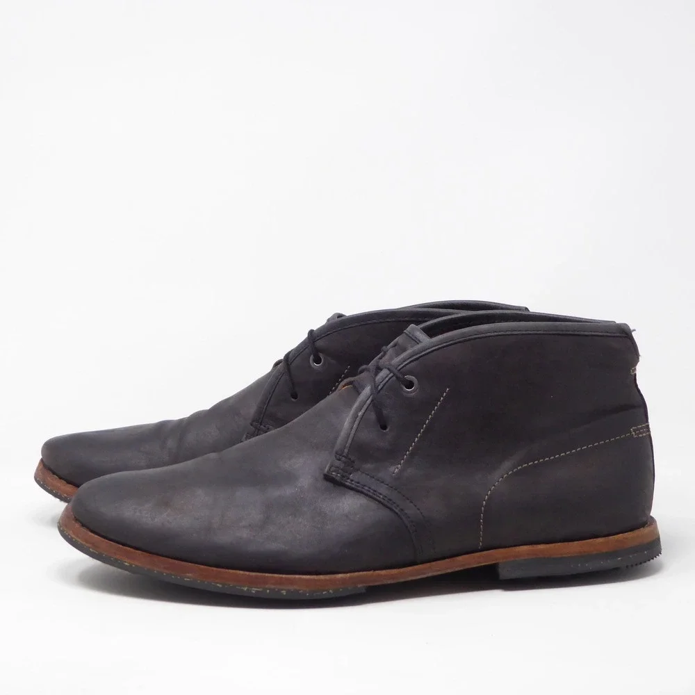 Timberland Wodehouse Mens Chukka Boots Black Leather Lace Up 11